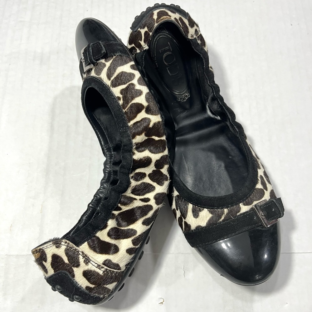 TOD'S SCRUNCH BALLET FLAT